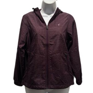 Zyia girls plum splinter cinch jacket- NWT